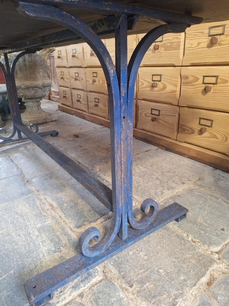 Metal garden table, mid-20th century