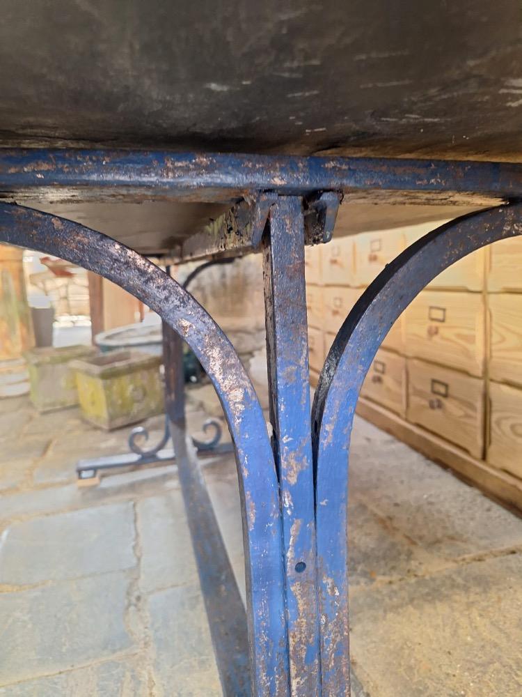 Metal garden table, mid-20th century