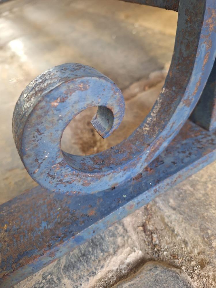 Metal garden table, mid-20th century