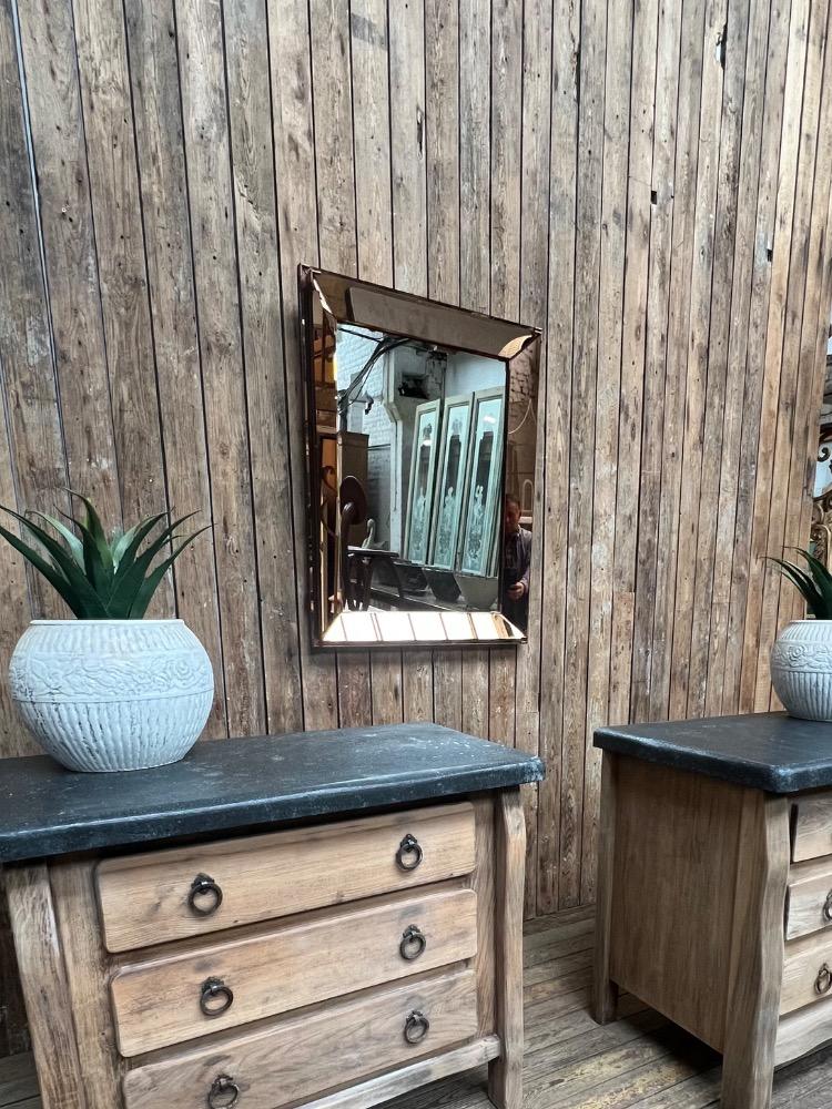 Modern mirror Jacques Adnet style, mid-20th century 