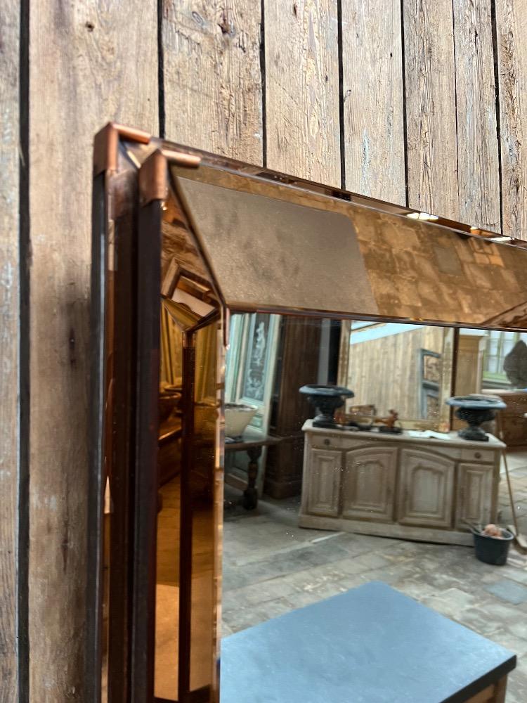 Modern mirror Jacques Adnet style, mid-20th century 