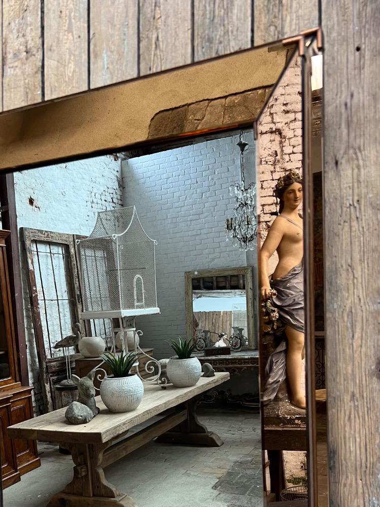 Modern mirror Jacques Adnet style, mid-20th century 