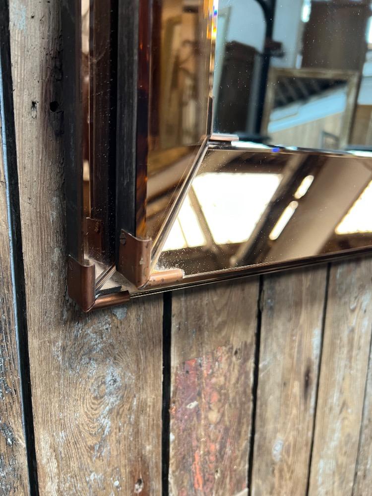 Modern mirror Jacques Adnet style, mid-20th century 
