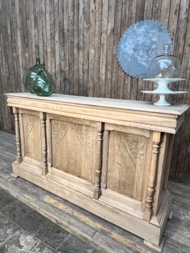 Oak bistro counter, early 20th century