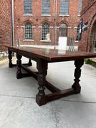 Oak community table, early 20th century