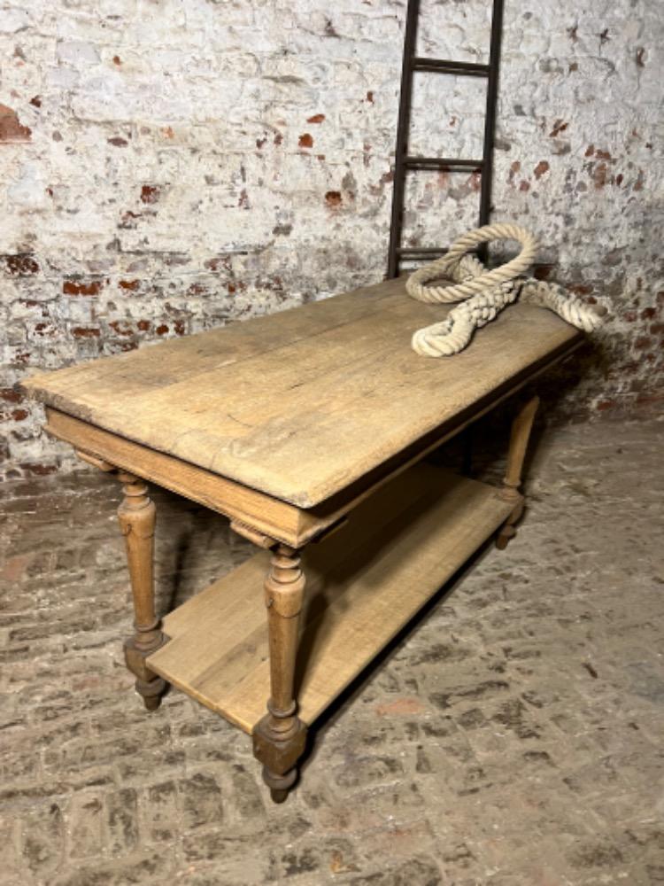 Oak draper’s console, late 19th century