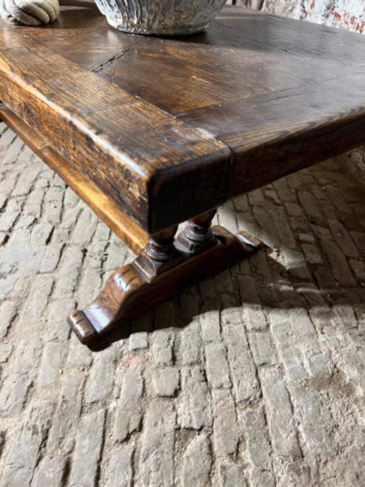 Oak monastery table, mid-20th century 