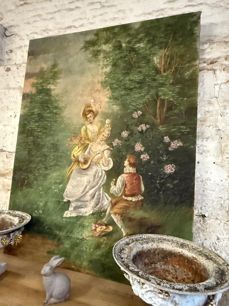 PAINTING ON CANVAS, LATE 19TH CENTURY