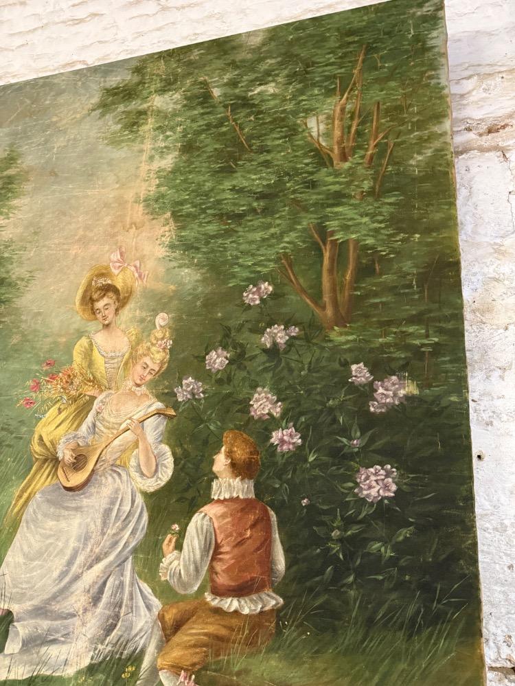 PAINTING ON CANVAS, LATE 19TH CENTURY