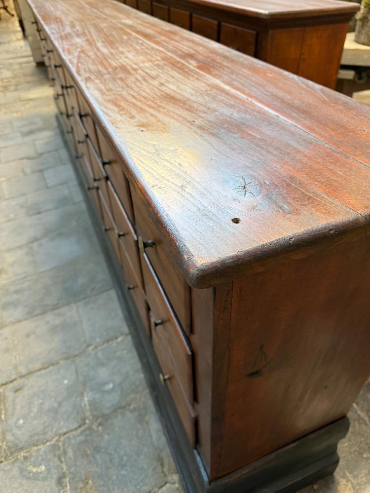 PAIR OF BANK OF DRAWERS, EARLY 19th CENTURY 