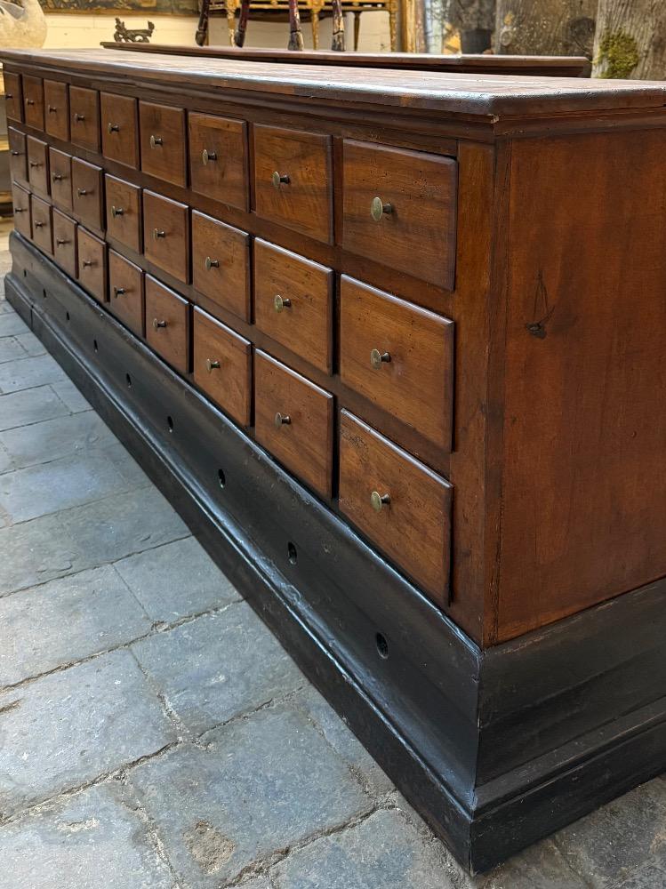 PAIR OF BANK OF DRAWERS, EARLY 19th CENTURY 