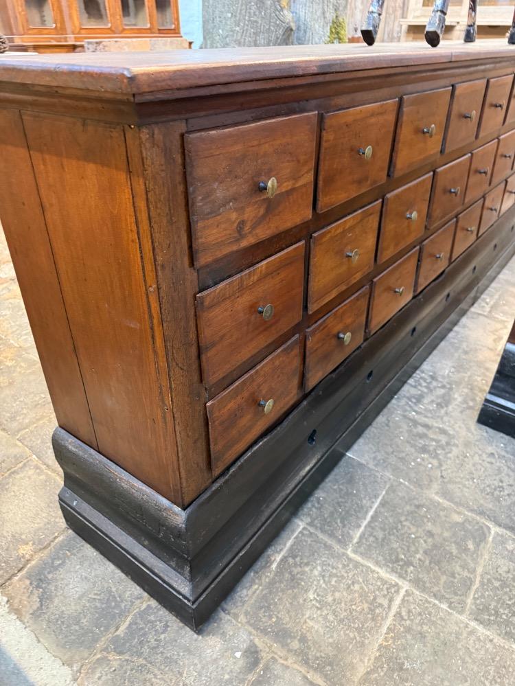 PAIR OF BANK OF DRAWERS, EARLY 19th CENTURY 