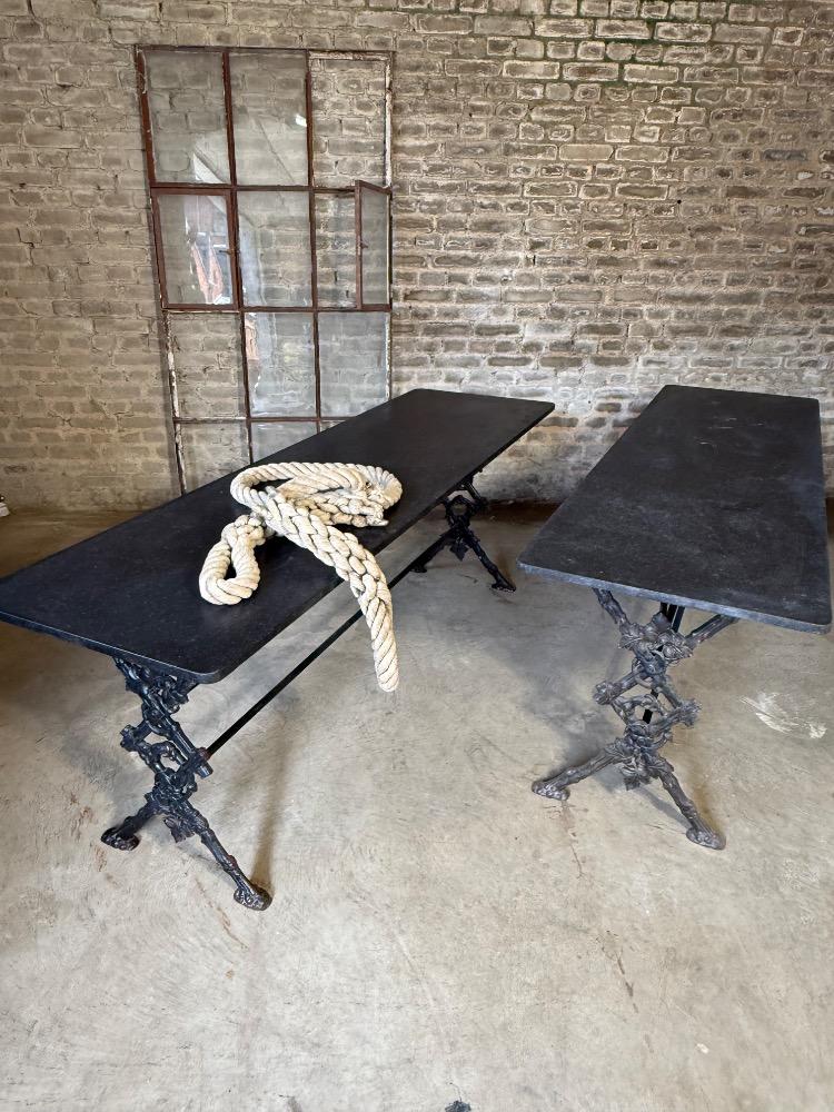 PAIR OF BISTRO TABLES, EARLY 20TH CENTURY