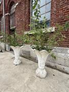 Pair of concrete garden vases, early 20th century