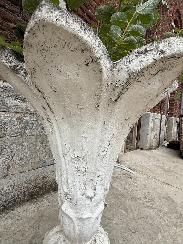 Pair of concrete garden vases, early 20th century