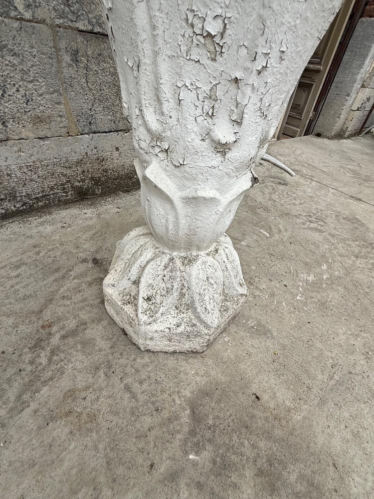 Pair of concrete garden vases, early 20th century