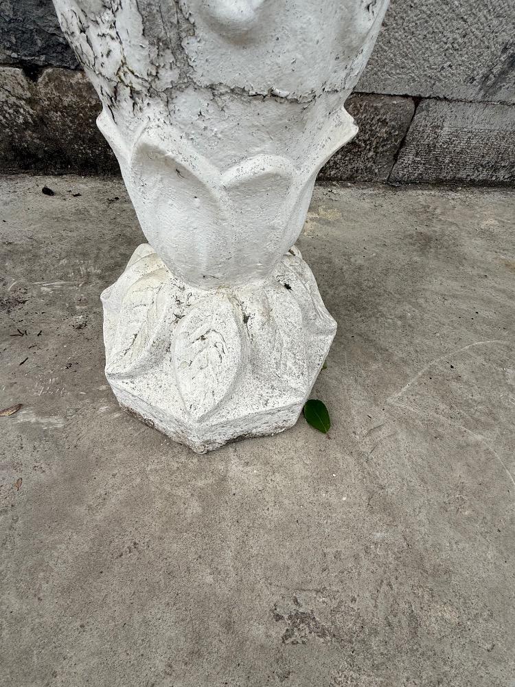 Pair of concrete garden vases, early 20th century
