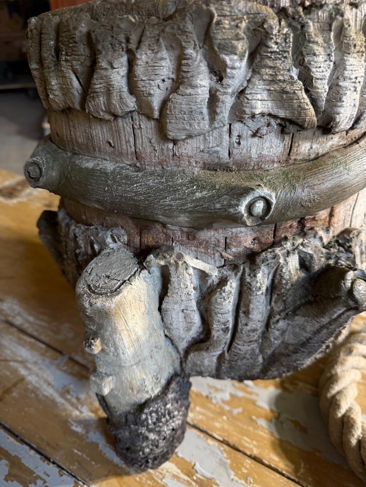 PAIR OF CONCRETE PLANTERS, EARLY 20TH CENTURY