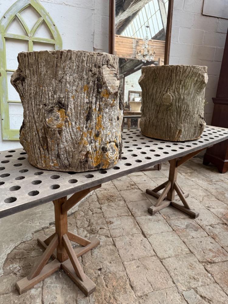 PAIR OF CONCRETE PLANTERS, EARLY 20TH CENTURY