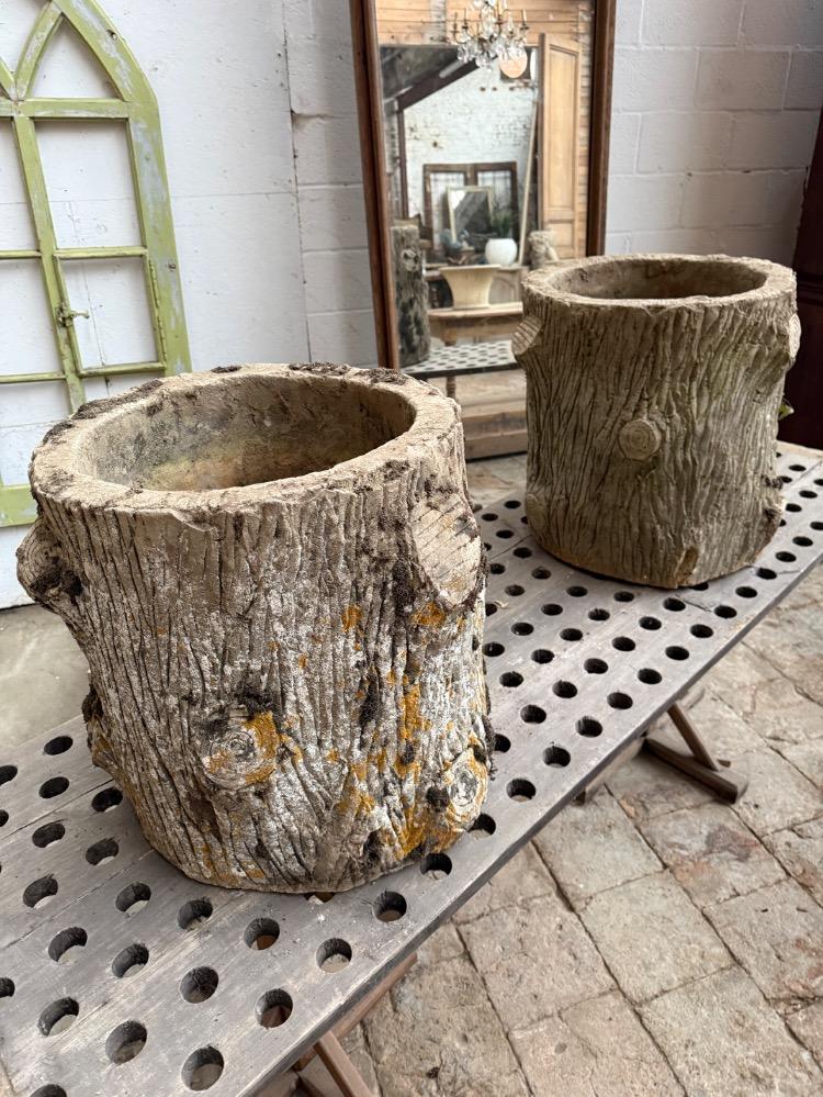 PAIR OF CONCRETE PLANTERS, EARLY 20TH CENTURY