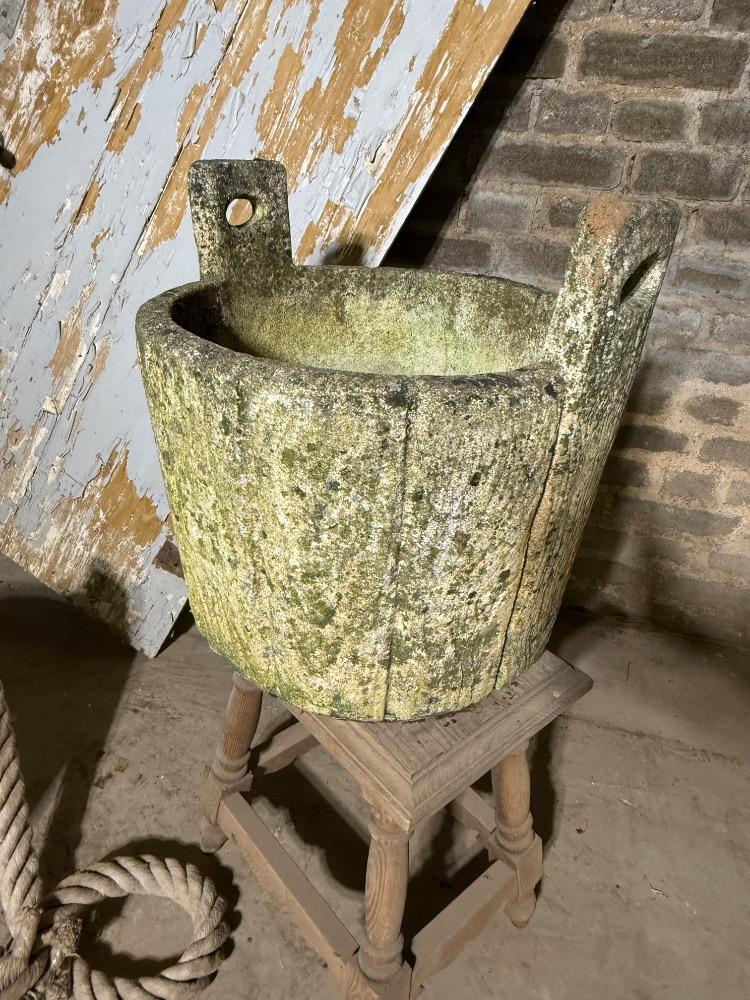 PAIR OF CONCRETE PLANTERS, MID-20TH CENTURY