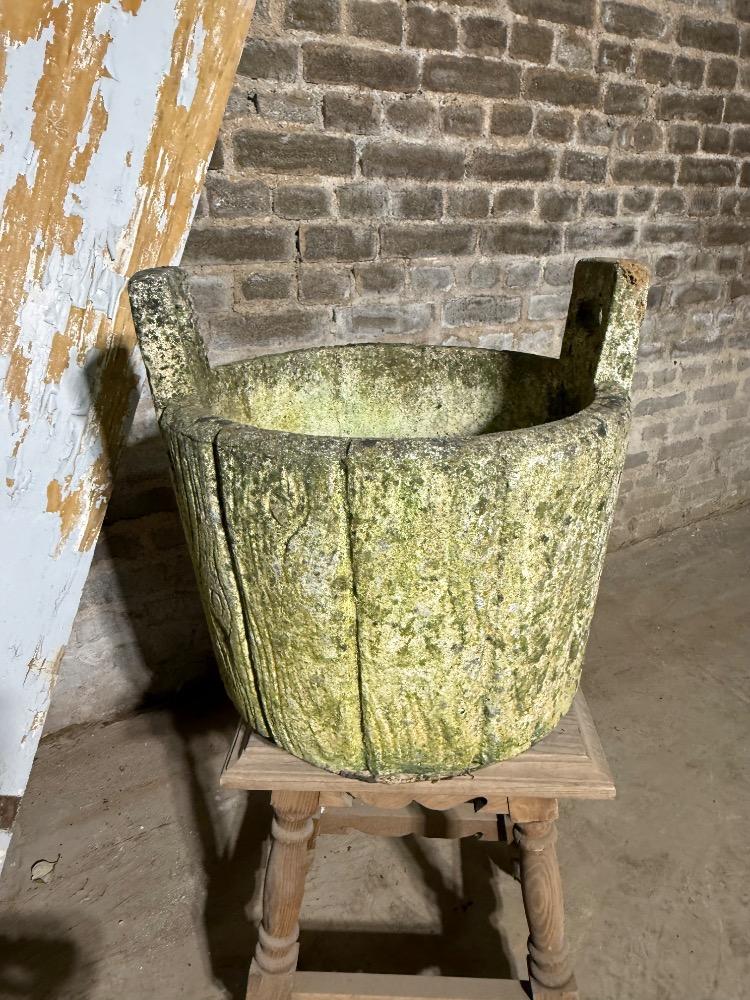 PAIR OF CONCRETE PLANTERS, MID-20TH CENTURY