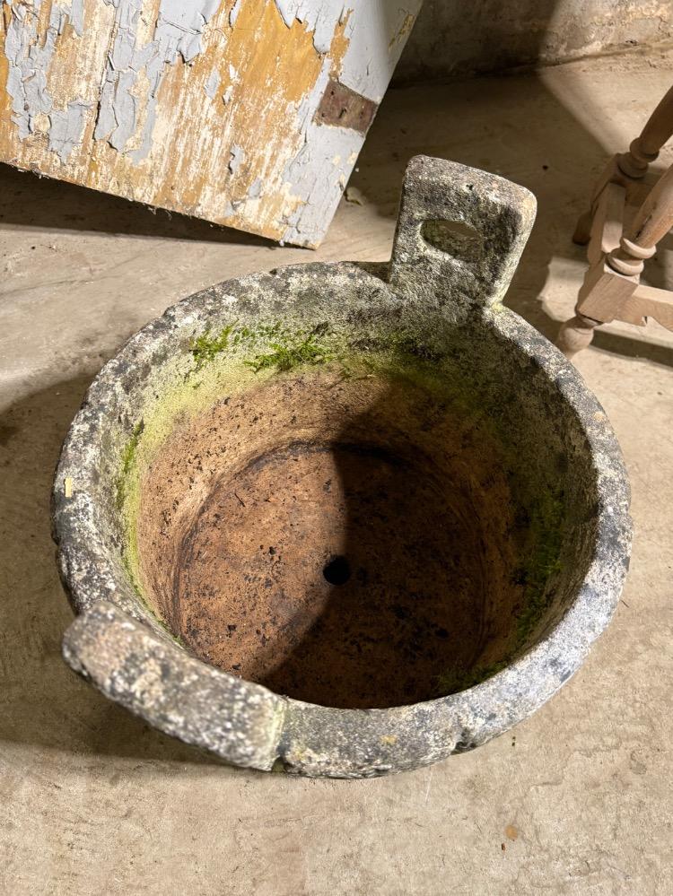 PAIR OF CONCRETE PLANTERS, MID-20TH CENTURY