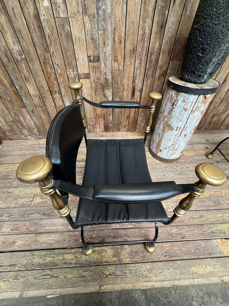 Pair of curule chairs, mid-20th century 