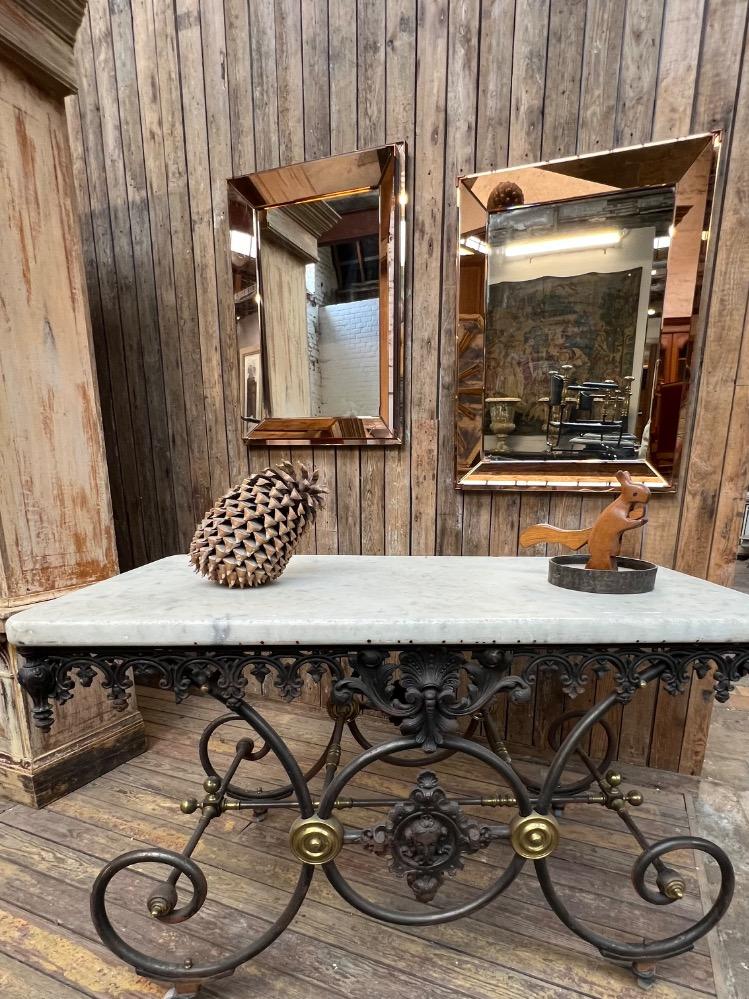 Pair of mirrors, mid-20th century 