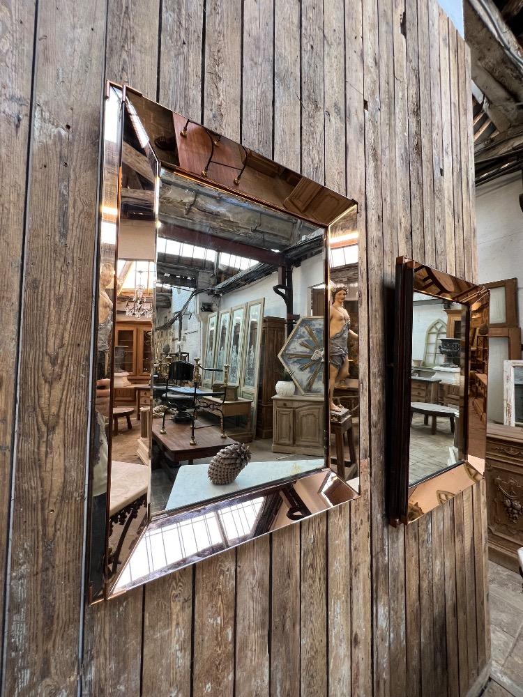 Pair of mirrors, mid-20th century 