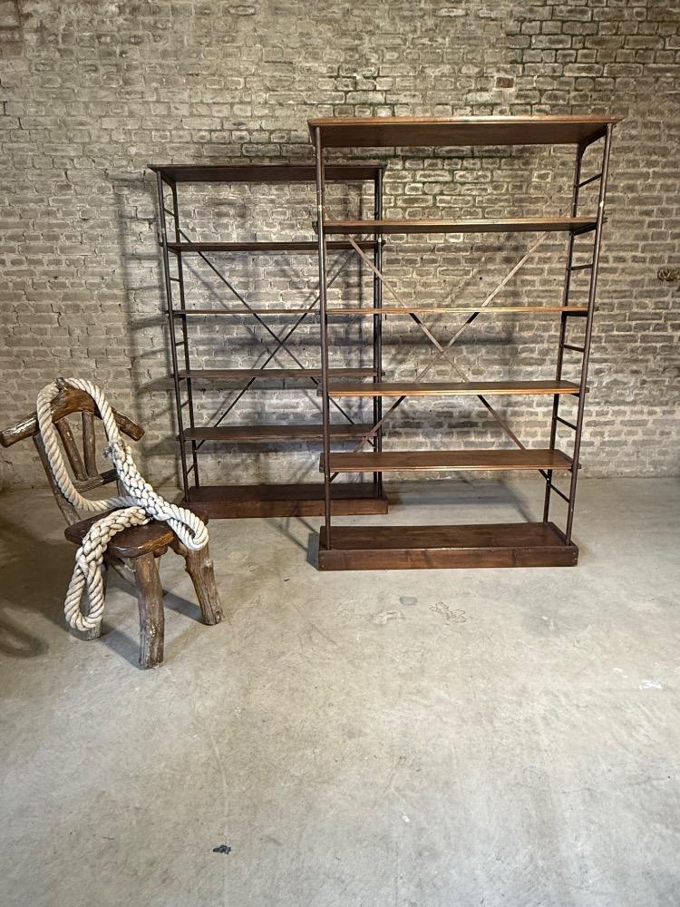 PAIR OF MODULAR SHELVES BY TH. SCHERF, LATE 19TH CENTURY