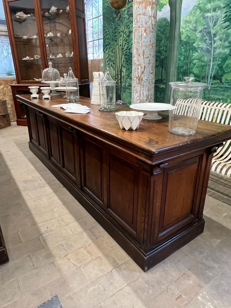 Pair of oak counters, early 20th century 