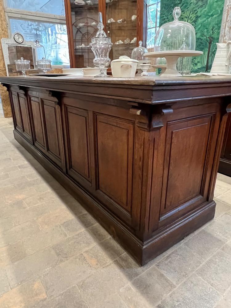 Pair of oak counters, early 20th century 