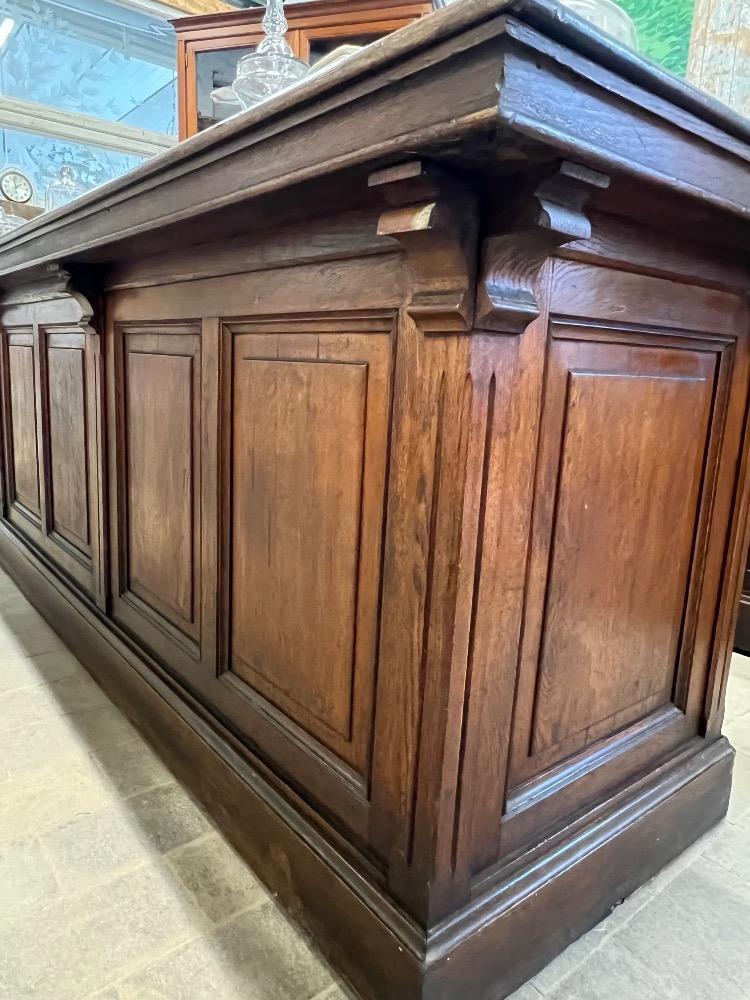 Pair of oak counters, early 20th century 