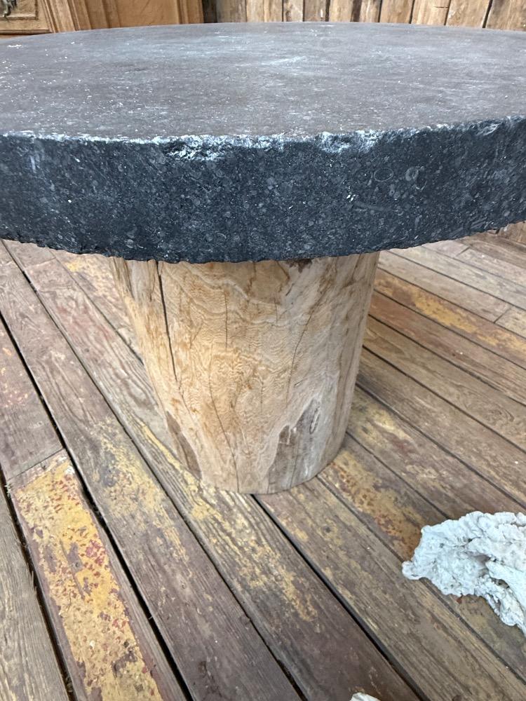 Pair of primitive coffee table, 20th century 