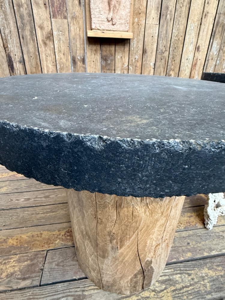 Pair of primitive coffee table, 20th century 