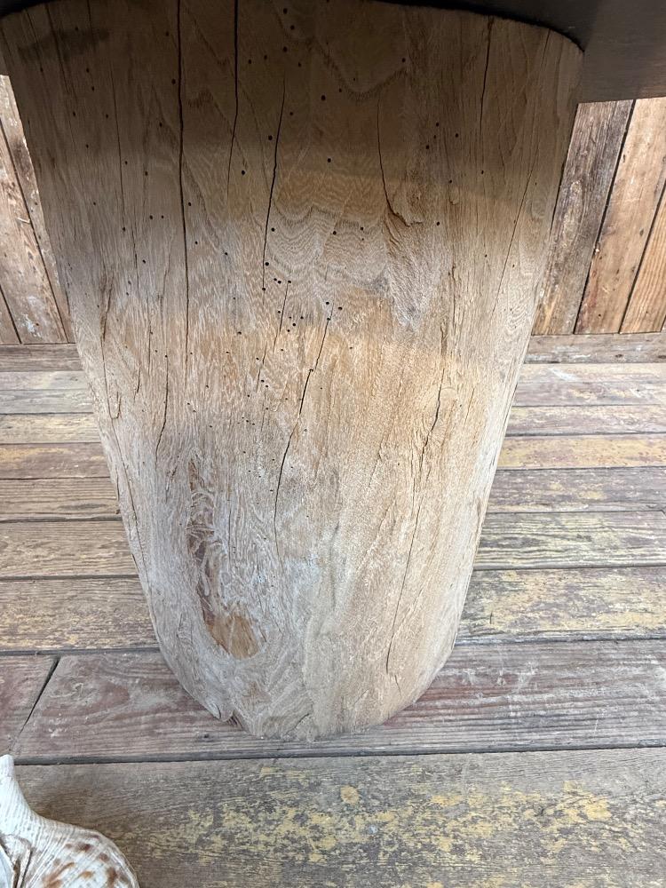 Pair of primitive coffee table, 20th century 