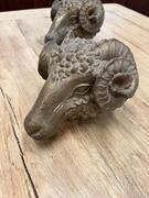 Pair of rams’ heads, late 19th century 