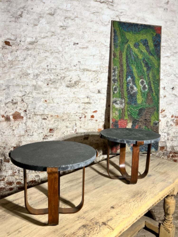Pair of side tables, late 20th century