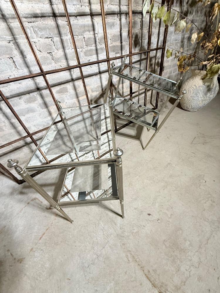 PAIR OF SIDE TABLES, MID-20TH CENTURY