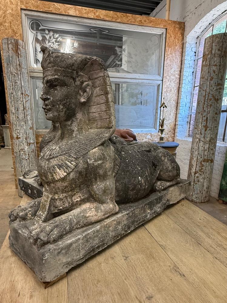 PAIR OF SPHINXES, EARLY 20TH CENTURY