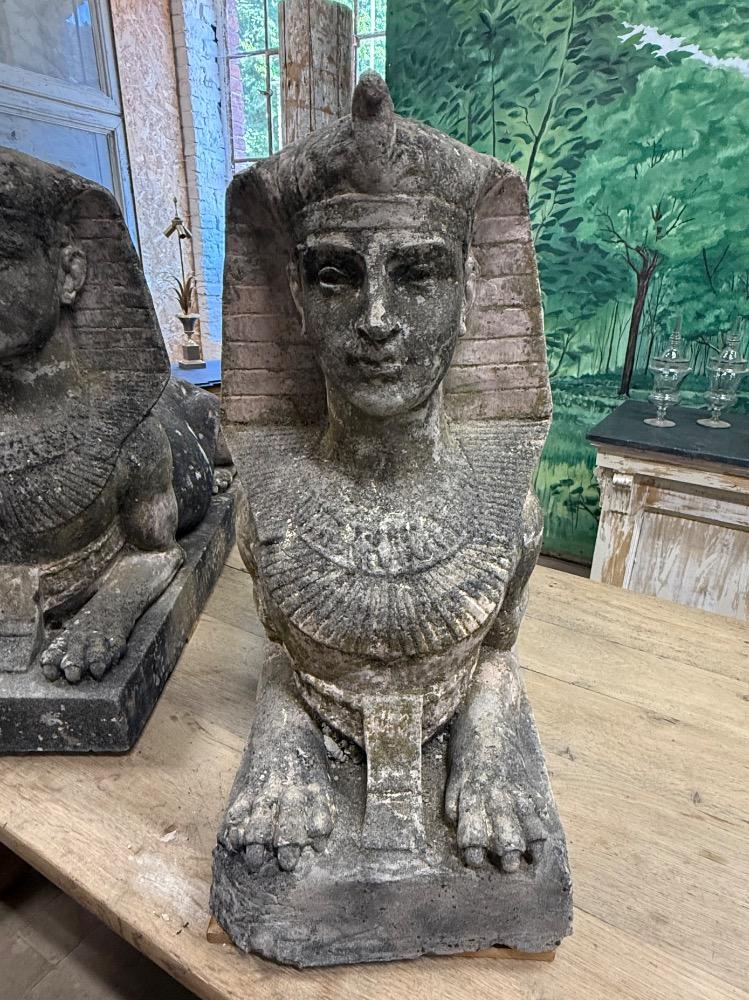 PAIR OF SPHINXES, EARLY 20TH CENTURY