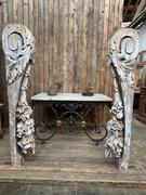 Pair of wooden columns, late 19th century 