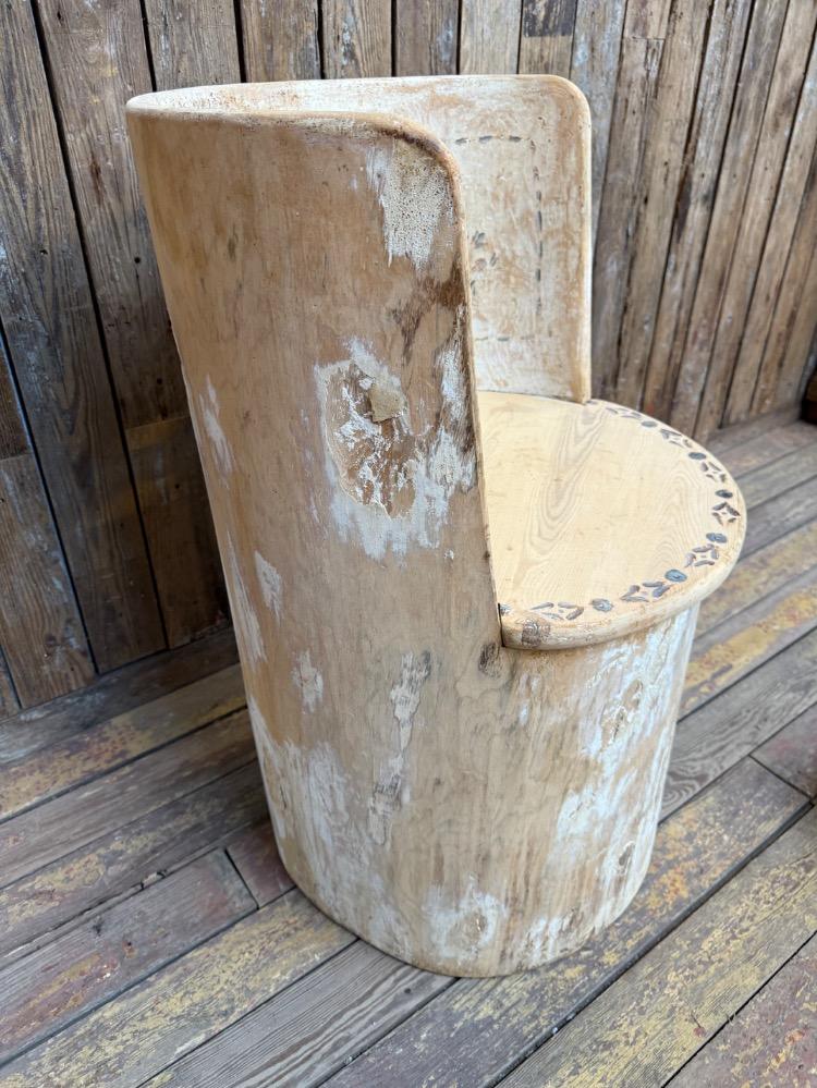 Primitive Swedish chair, early 20th century 