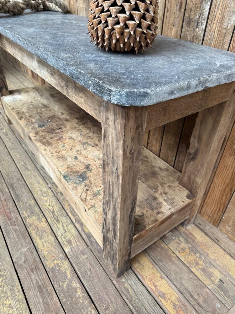 Primitive wooden console, early 20th century