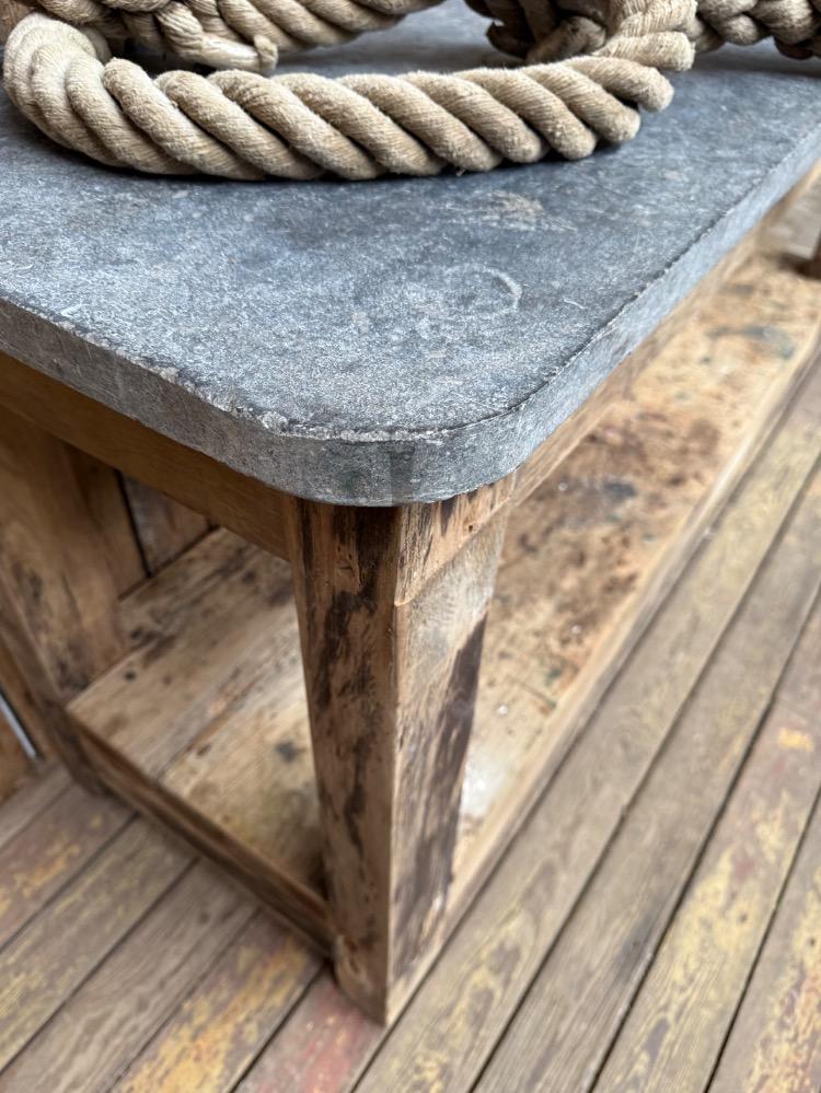 Primitive wooden console, early 20th century