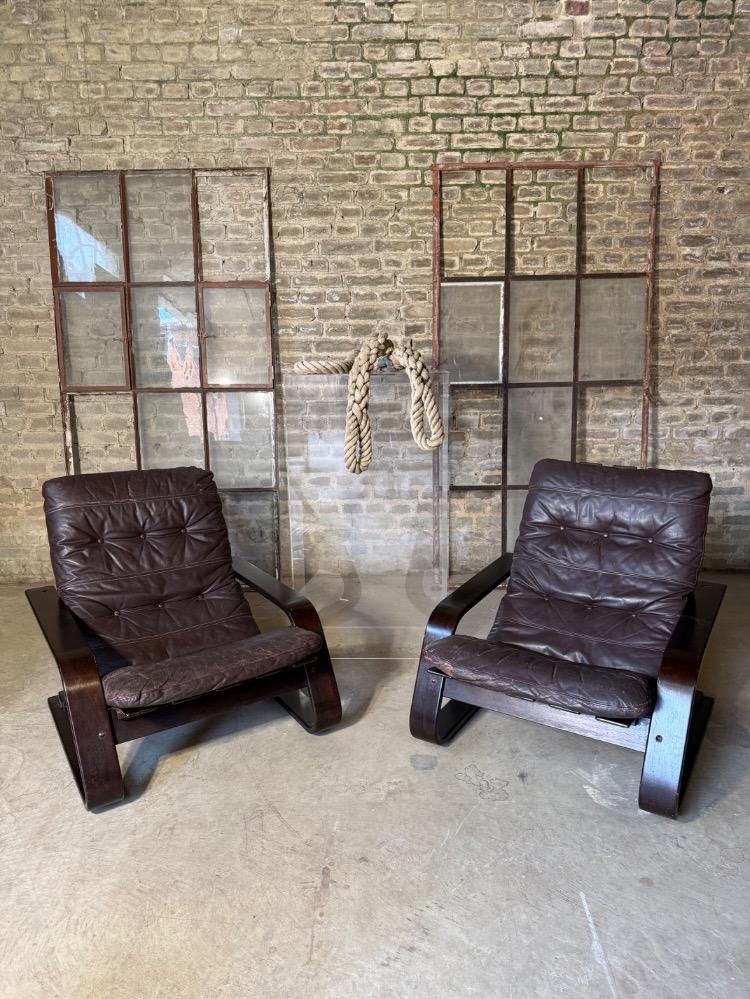 SCANDINAVIAN LOUNGE CHAIRS, MID-20TH CENTURY