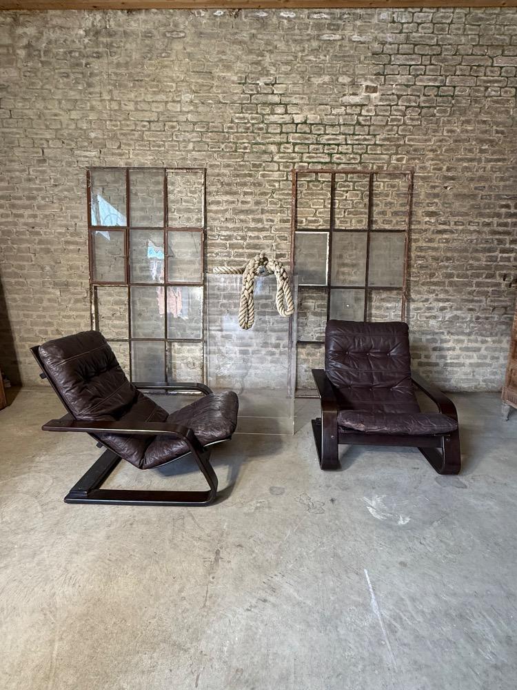 SCANDINAVIAN LOUNGE CHAIRS, MID-20TH CENTURY