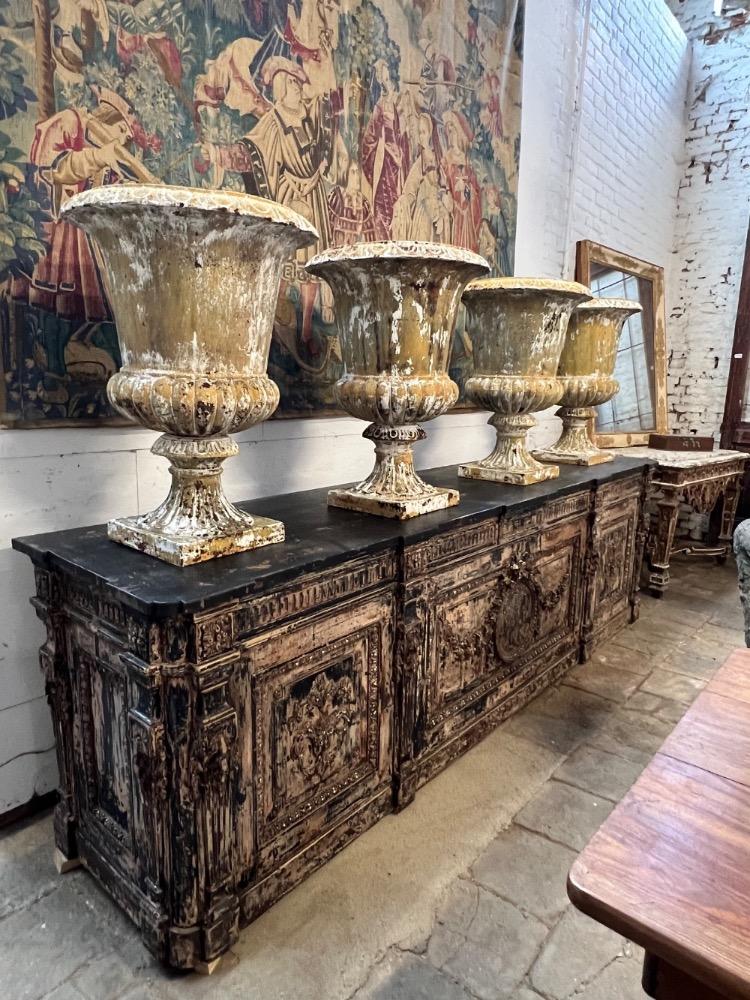 Series of 4 Medicis vases, mid-20th century 