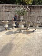 Series of 6 large garden vases, mid-20th century 